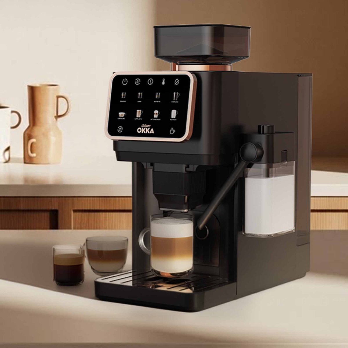 Arzum OK0042 Okka Barista Pro Otomatik Espresso Makinesi, Bakır