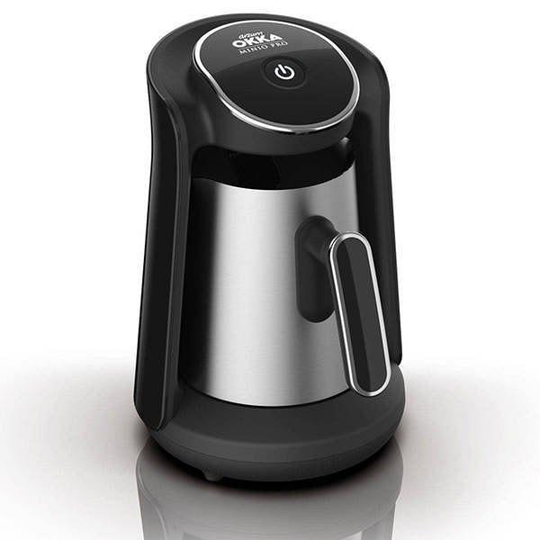 Arzum OK0010 Okka Minio Pro Türk Kahvesi Makinesi Taşma Önleyici Sistem, 4 Fincan Kapasiteli, Krom