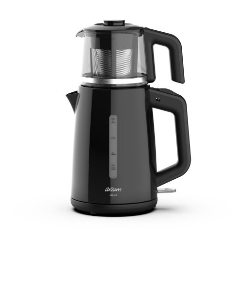 Arzum AR3151 Jollie Çay Makinesi 1650W, 1 L Demlik Kapasitesi, Siyah