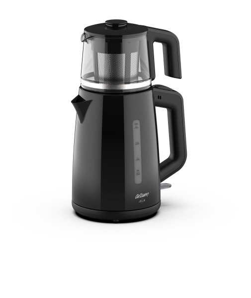 Arzum AR3151 Jollie Çay Makinesi 1650W, 1 L Demlik Kapasitesi, Siyah