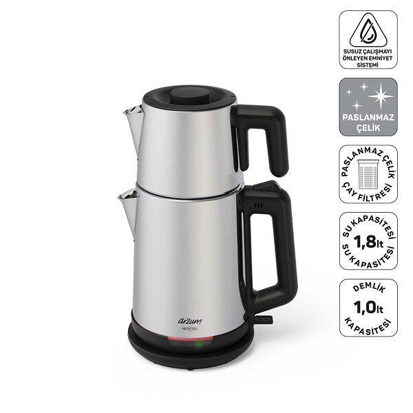 Arzum AR3158 Arzum Neosteel Inox Çay Makinesi
