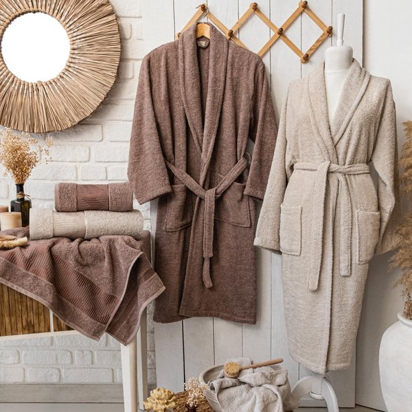 Schafer Home Sally Jakarlı Banyo Seti 6 Parça-Bej/Ekru