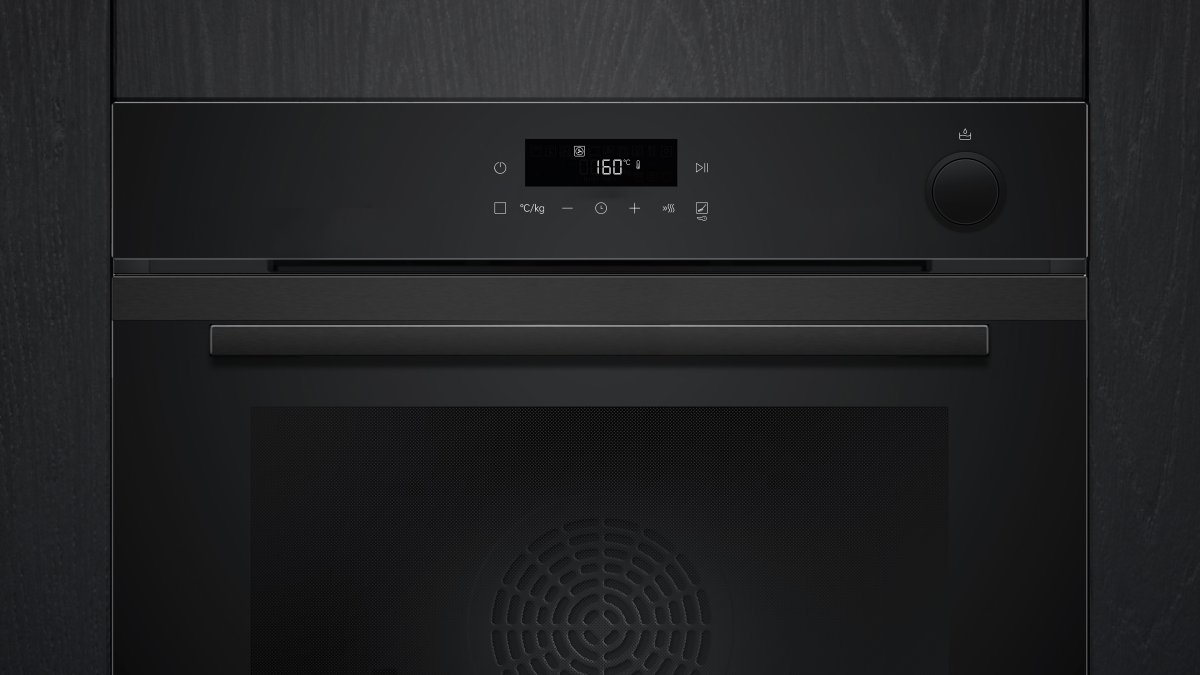 Siemens HR232GEB3 iQ300 Buhar Destekli Ankastre Fırın 60x60 cm Siyah Inox