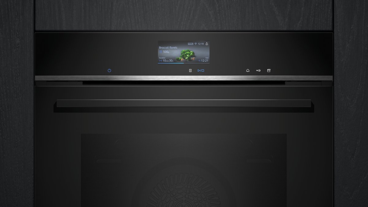 Siemens HS736G1B2 iQ700 Buharlı Ankastre Fırın 60x60 cm Siyah