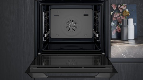 Siemens HU736AEG0T iQ300 Buhar Destekli Ankastre Fırın 60x60 cm darkSteel Line