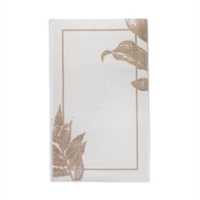 Schafer Home Leafy 2 Li Pamuk Floş Banyo Paspası-Bej