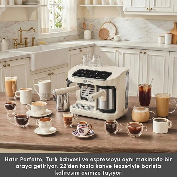 Karaca Hatır Perfetto Espresso ve Türk Kahvesi Makinesi Starlight