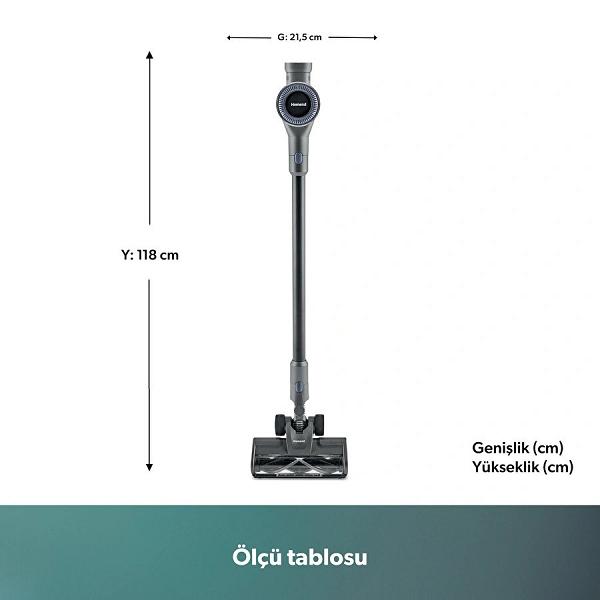 Homend Dustrider 1271H 160W Şarjlı Dikey Süpürge 12 KPA