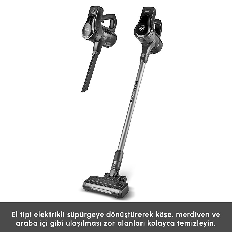 Karaca Vantuz Power Up Dikey Süpürge Black