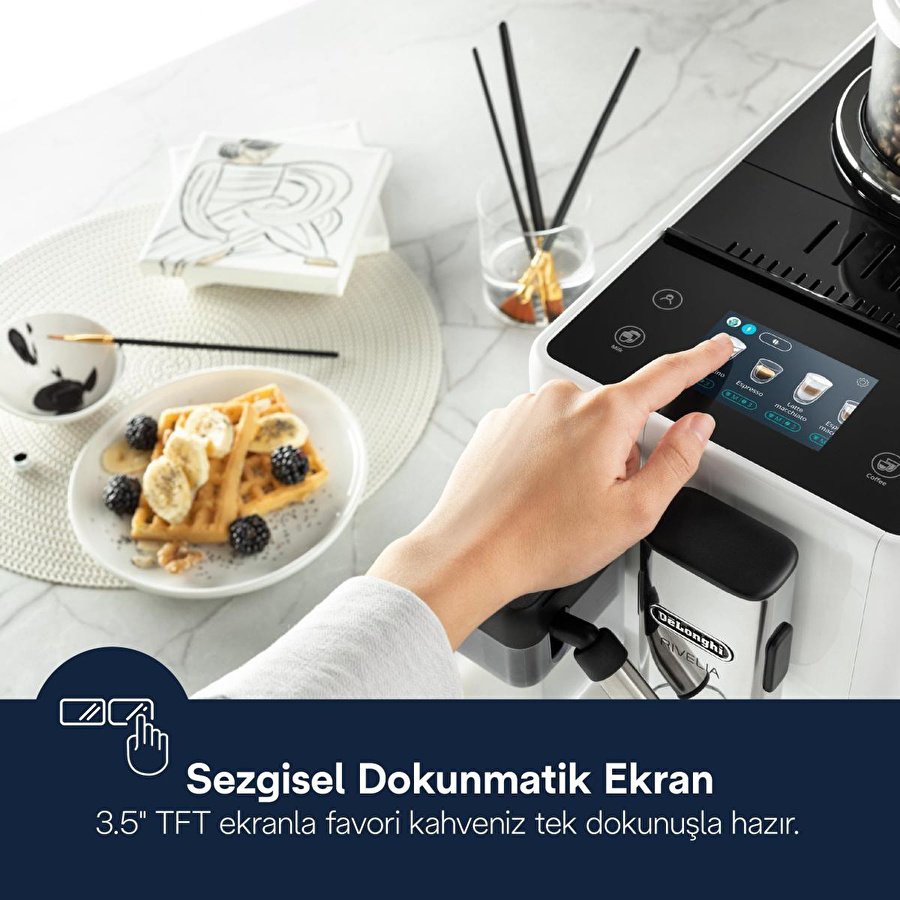 Delonghi Rivelia, Exam440.55.w Tam Otomatik Espresso Kahve Makinesi