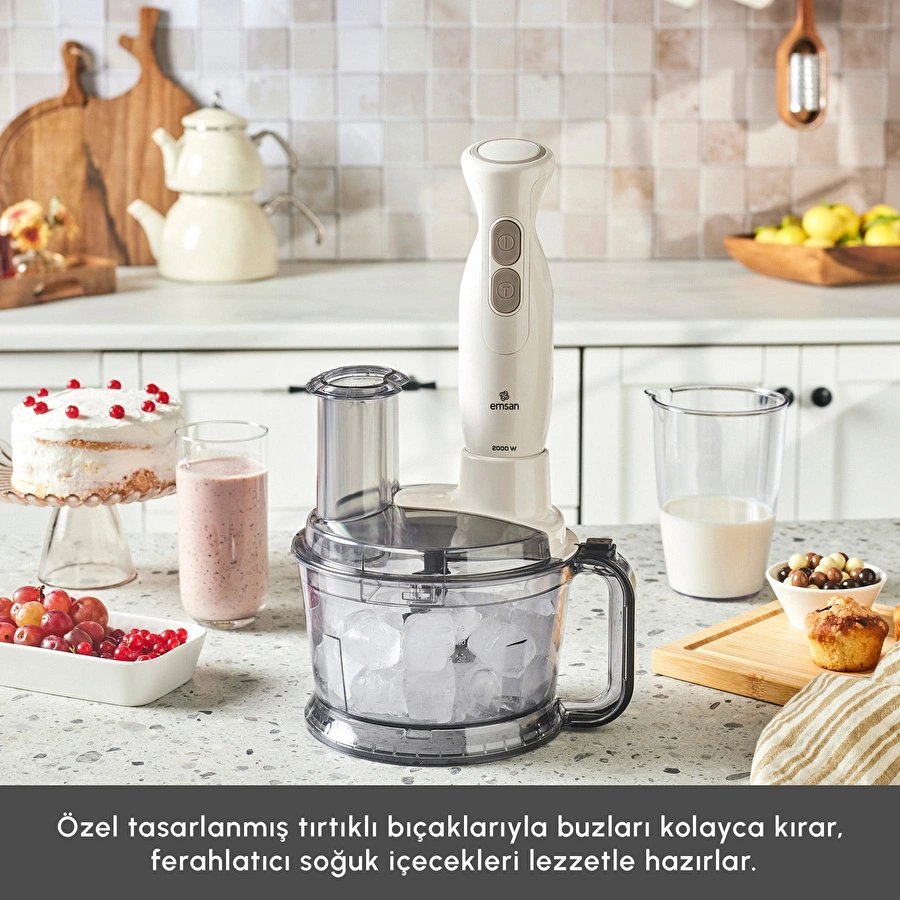 Emsan Pro Multimax 6 in 1 Çok Amaçlı Mutfak Robotu İconic Beige