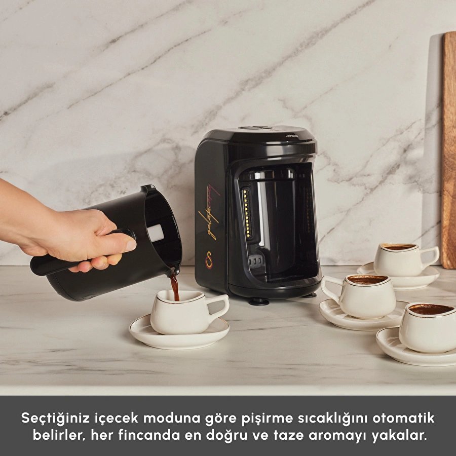 Karaca x Galatasaray Lisanslı Hatır Hüps Marş Söyleyen Sütlü Türk Kahve Makinesi