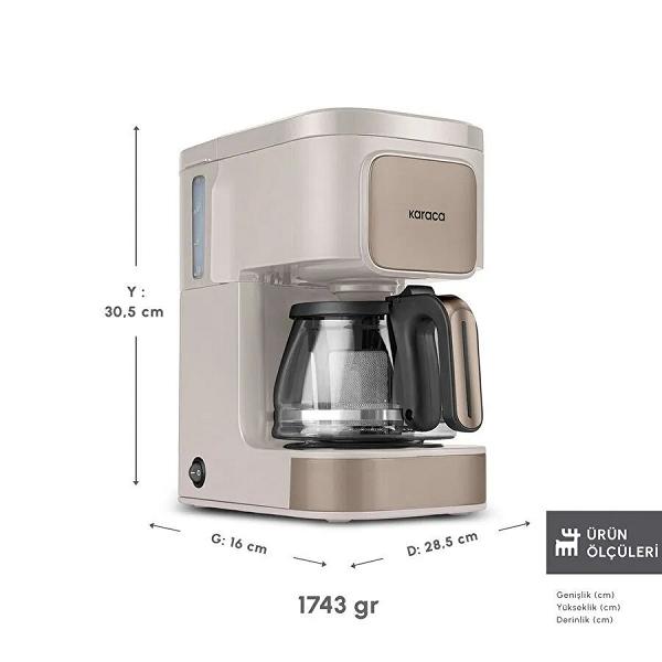 Karaca Just Coffee Aroma 2 In 1 Filtre Kahve ve Çay Demleme Makinesi Latte