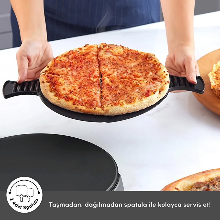 Karaca Gastro 10 in 1 Pizza Pide Lahmacun ve Tandır Ekmeği Makinesi Biodiamond Soft Cream