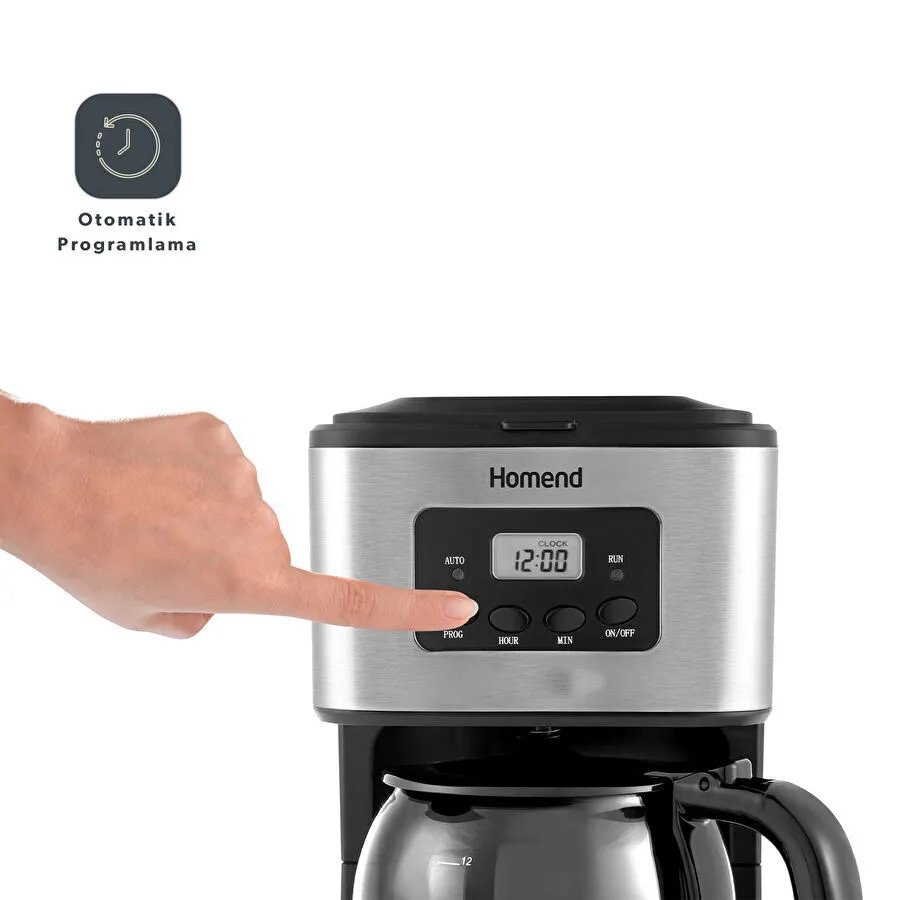 Homend Coffeebreak 5006h Otomatik Zaman Ayarlı XL (12 Fincan) Filtre Kahve Makinesi