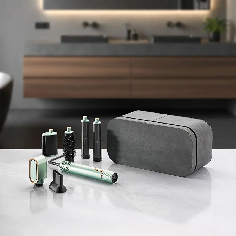 Homend Hairmony 4606h Plus Saç Kurutma ve Şekillendirme Seti Su Yeşili
