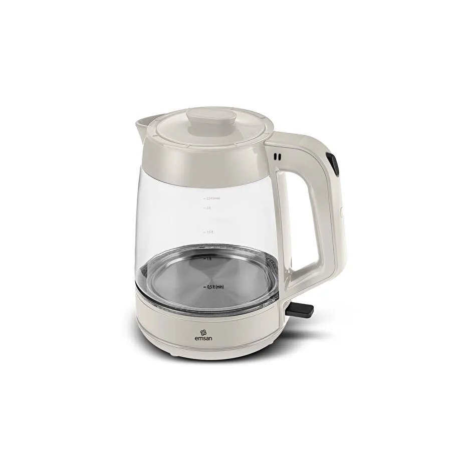 Emsan Glass Tea XL 2 in 1 Cam Çay Makinesi ve Kettle Starlight