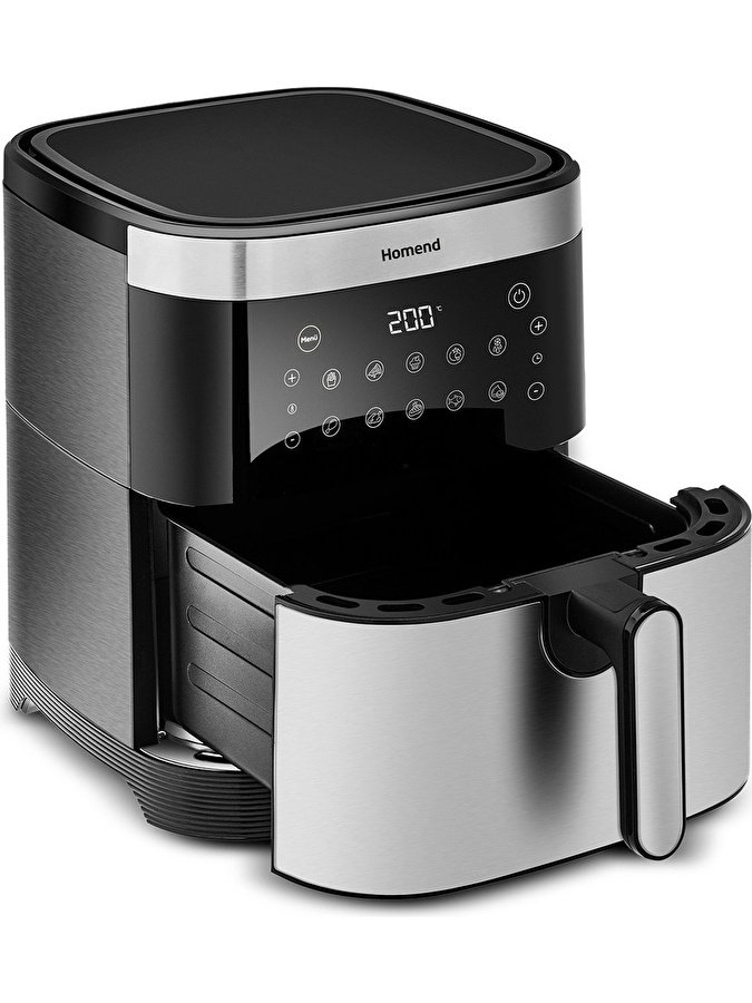 Homend Airfryday Inox 2512H XXXL Dokunmatik Ekran 10 Programlı Airfryer