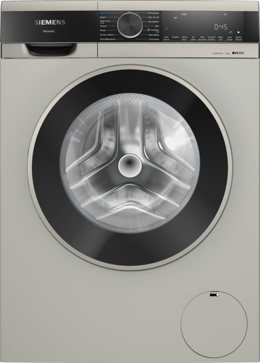 Siemens WG52A2ZXTR iQ300 Çamaşır Makinesi 10 kg 1200 dev./dak., Gümüş