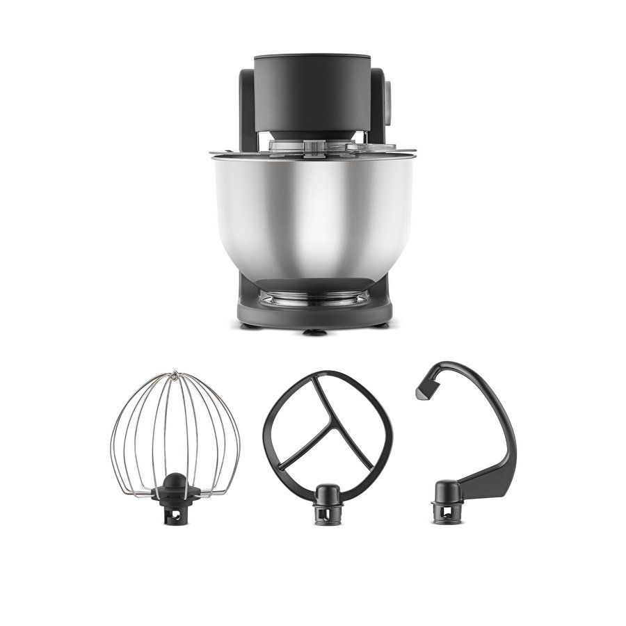Homend Profashion 3023H Digital Ekran Döküm Hamur Yoğurma Makinesi Antrasit 1500W 5L