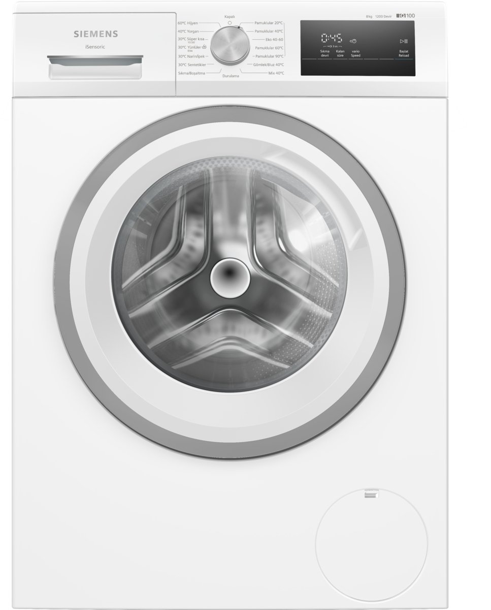 Siemens WM12N180TR iQ100 Çamaşır Makinesi 8 kg 1200 dev./dak.