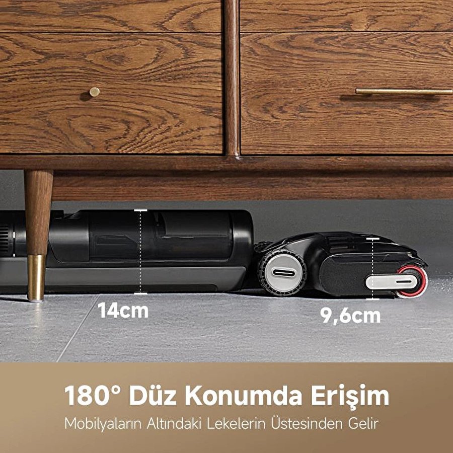 Dreame H12 Pro Flexreach Islak Ve Kuru Süpürge, 18.000 Pa Güçlü Vakum