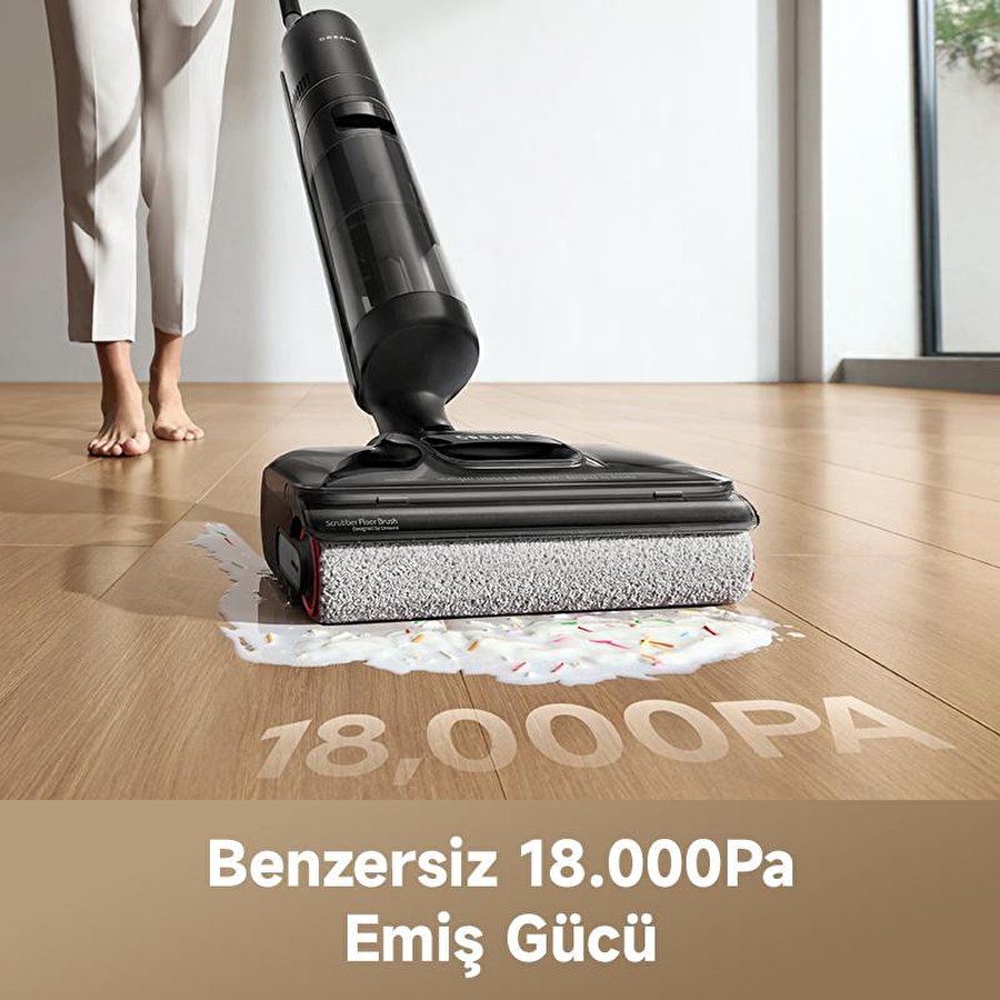 Dreame H12 Pro Flexreach Islak Ve Kuru Süpürge, 18.000 Pa Güçlü Vakum