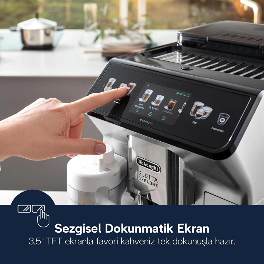 Delonghi Eletta Explore, Ecam450.86.t Tam Otomatik Espresso Kahve Makinesi