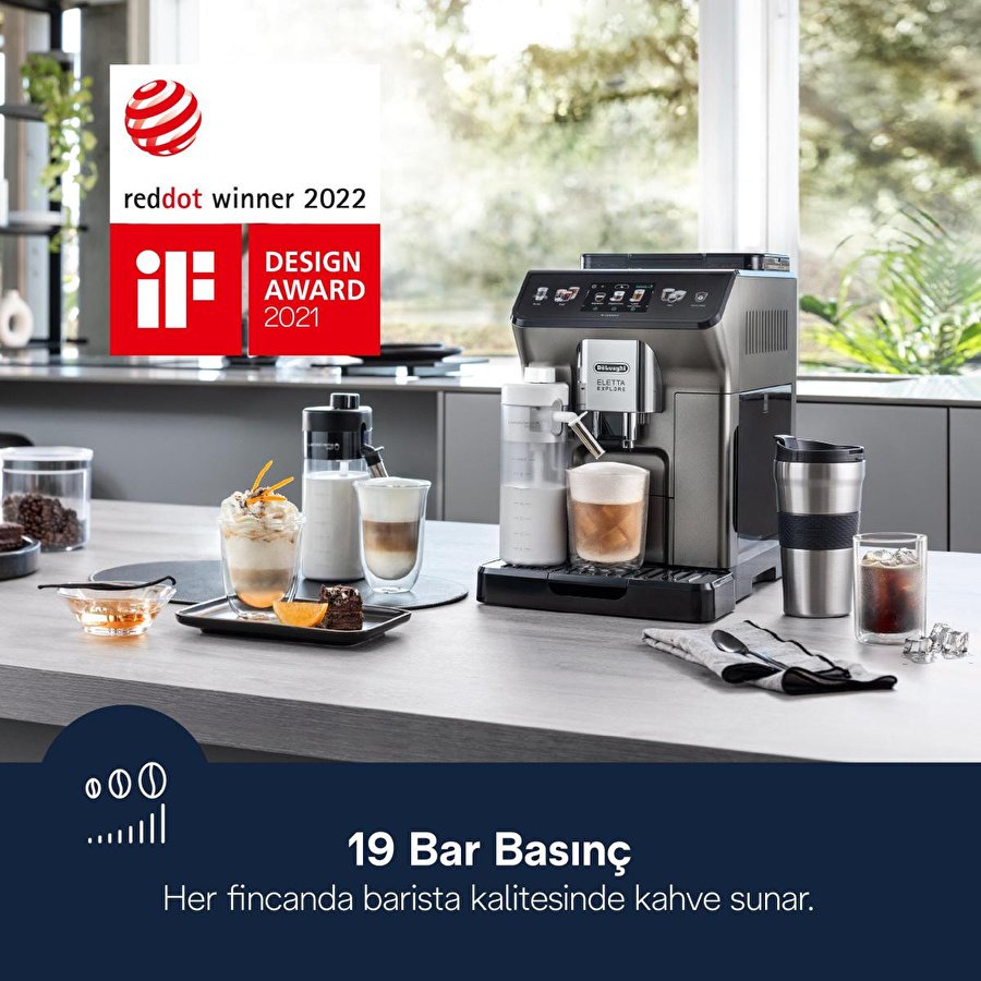 Delonghi Eletta Explore, Ecam450.86.t Tam Otomatik Espresso Kahve Makinesi