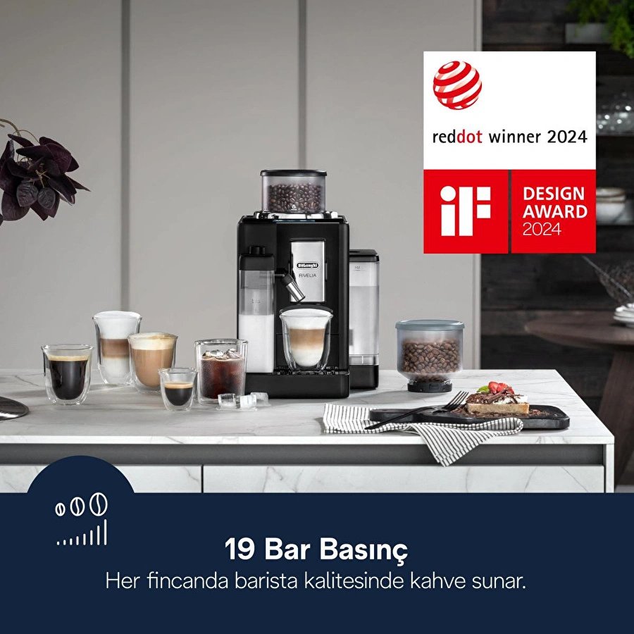Delonghi Rivelia, Exam440.55.b Tam Otomatik Espresso Kahve Makinesi