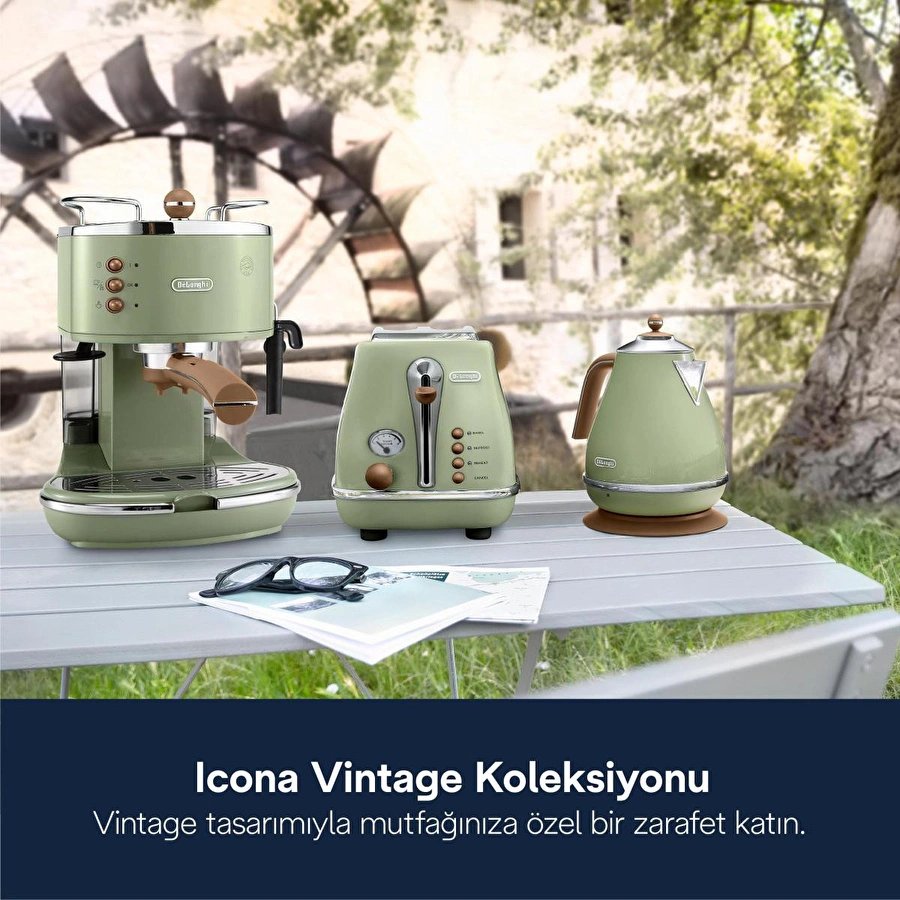 Delonghi Icona Vintage, Ctov2103.gr Ekmek Kızartma Makinesi|