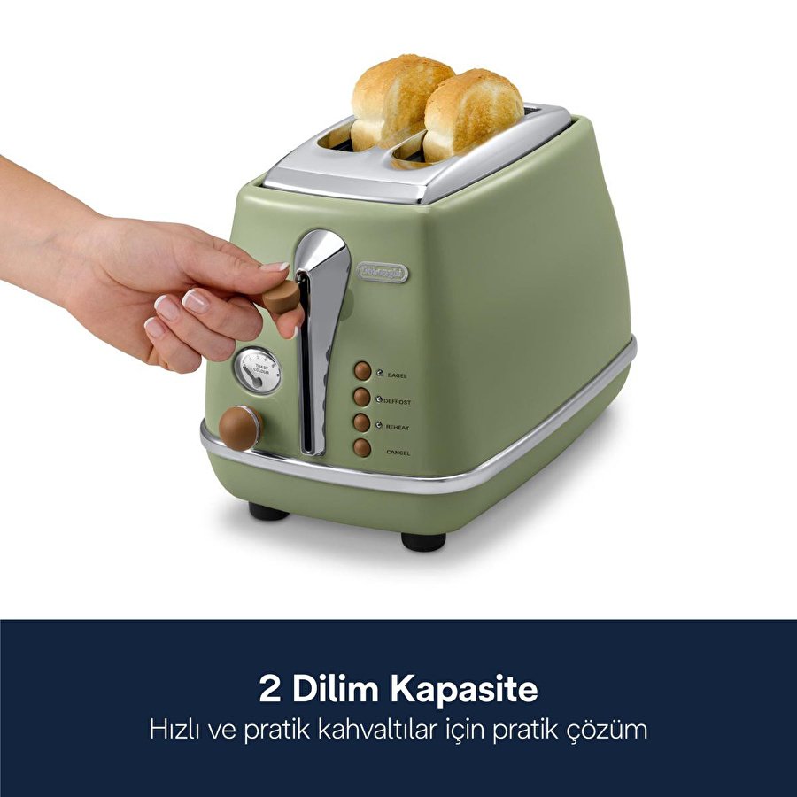 Delonghi Icona Vintage, Ctov2103.gr Ekmek Kızartma Makinesi|