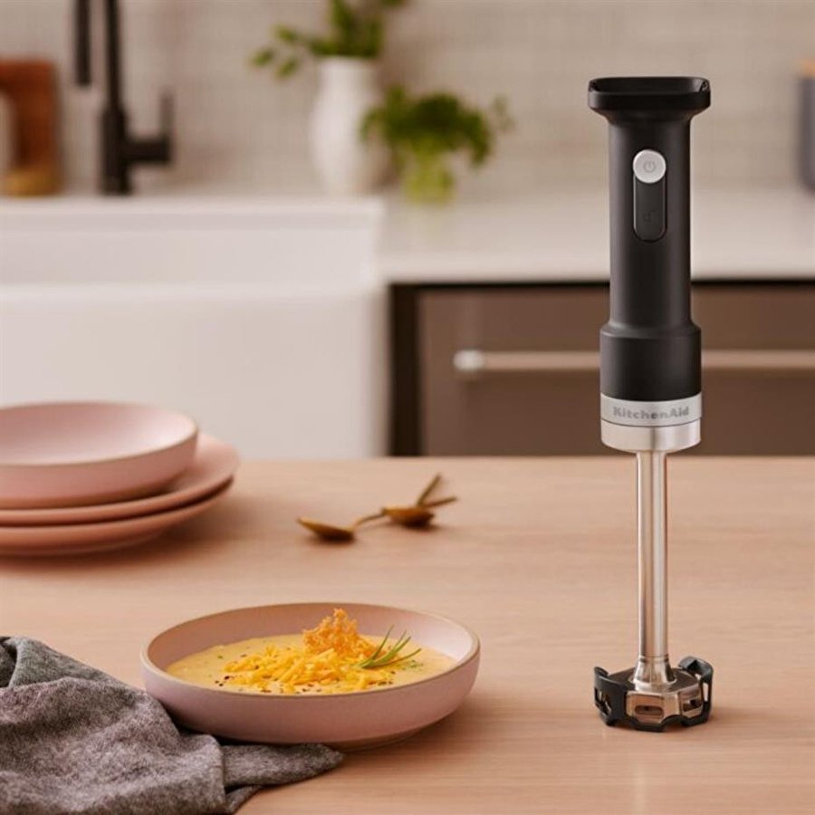 Kitchenaid Go Kablosuz Serisi El Blenderı Aksesuarlı Bataryasız Matte Black