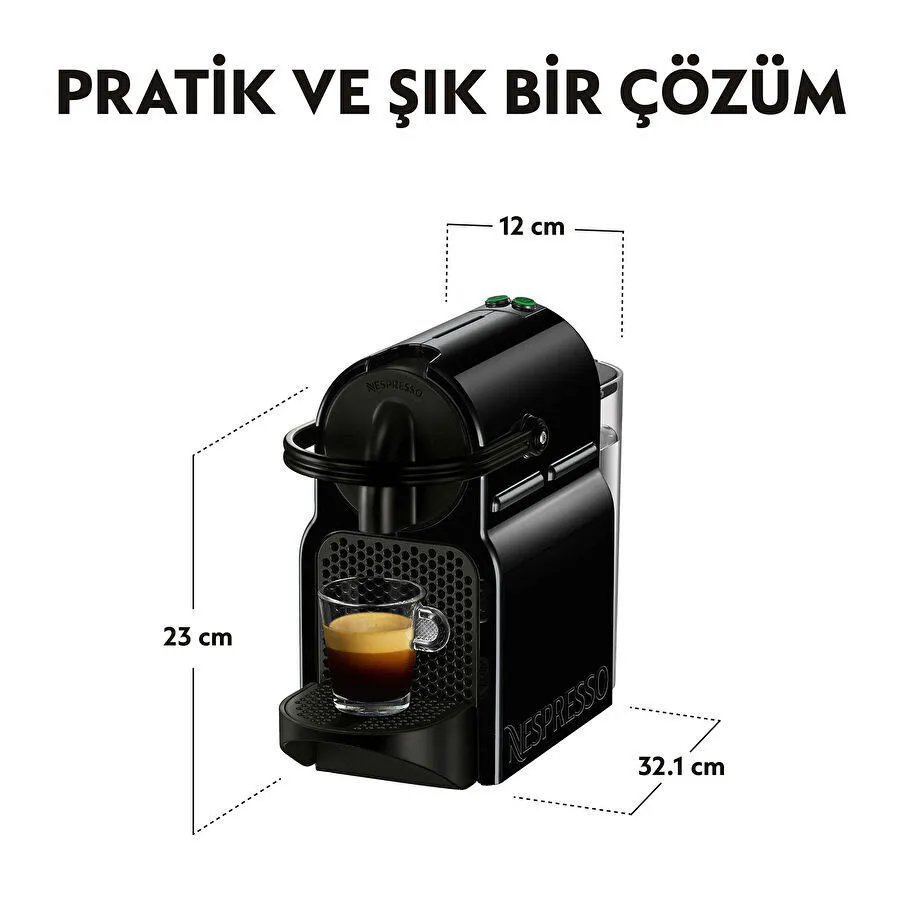 Nespresso D40 Inissia Siyah Kahve Makinesi