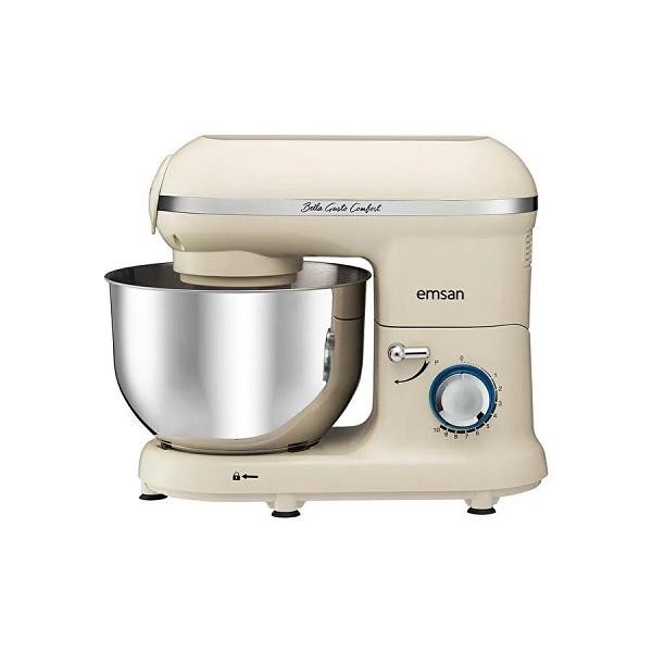 Emsan Bella Gusto Comfort Kıyma Çekme Aparatlı Hamur Yoğurma Makinesi  Krem 1300W 5,5L
