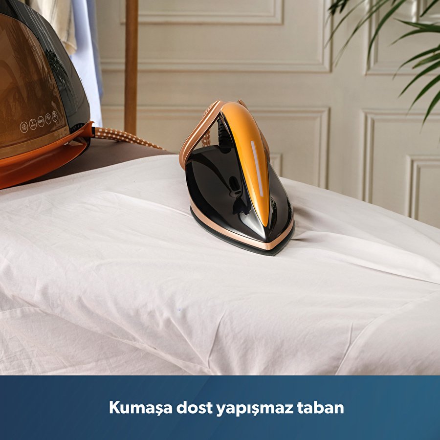 Homend Jetsteam 1175H Buhar Kazanlı Ütü Siyah Gold