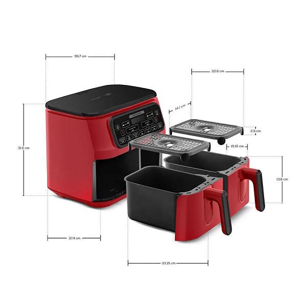 Karaca Air Pro Cook Duo Superfresh Kırmızısı 8L