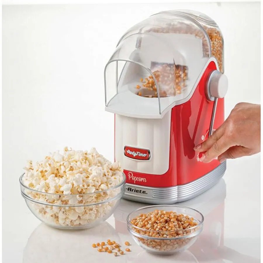 Ariete Party Time Kollu Mısır Patlatma Makinesi - Kırmızı