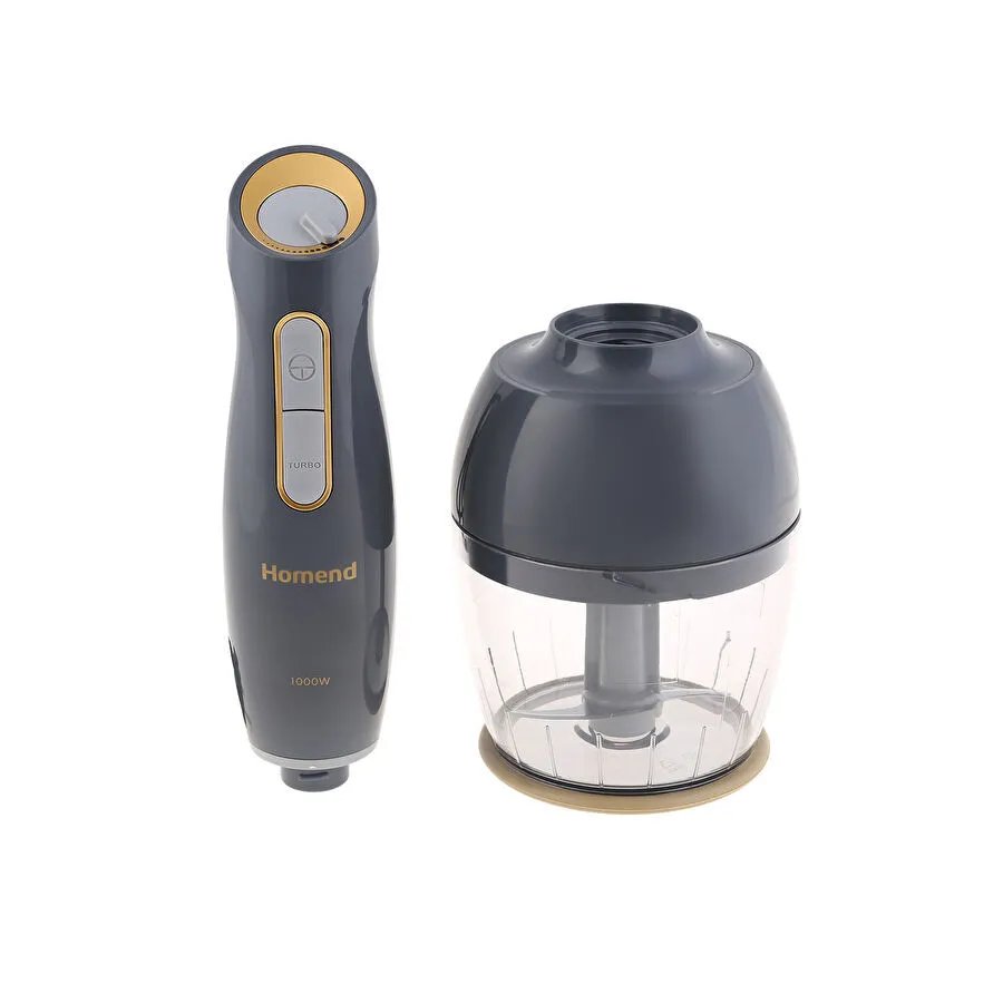 Homend Handmaid 1962h Blender Set Antrasit Gold 1000W