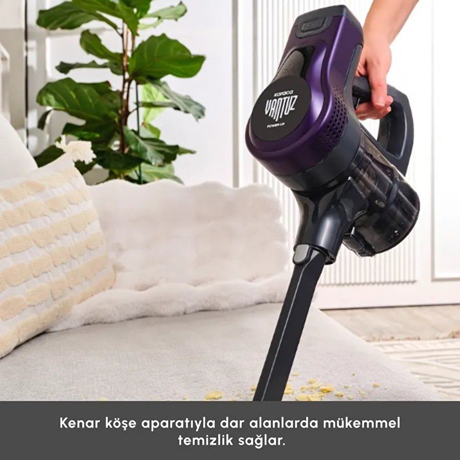 Karaca Vantuz Power Up Max Dikey Süpürge Grape Purple