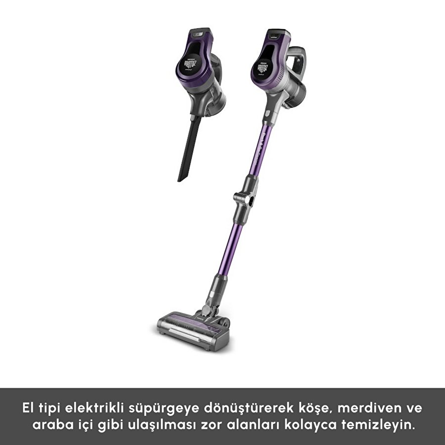 Karaca Vantuz Power Up Max Dikey Süpürge Grape Purple