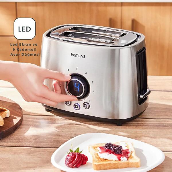 Homend Breadfast 1502h 2 Dilim Kapasiteli Ekmek Kızartma Makinesi