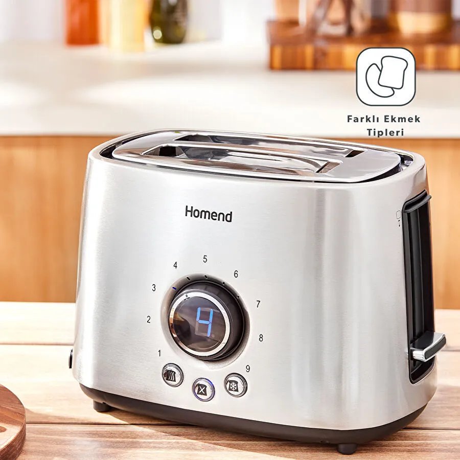 Homend Breadfast 1502h 2 Dilim Kapasiteli Ekmek Kızartma Makinesi