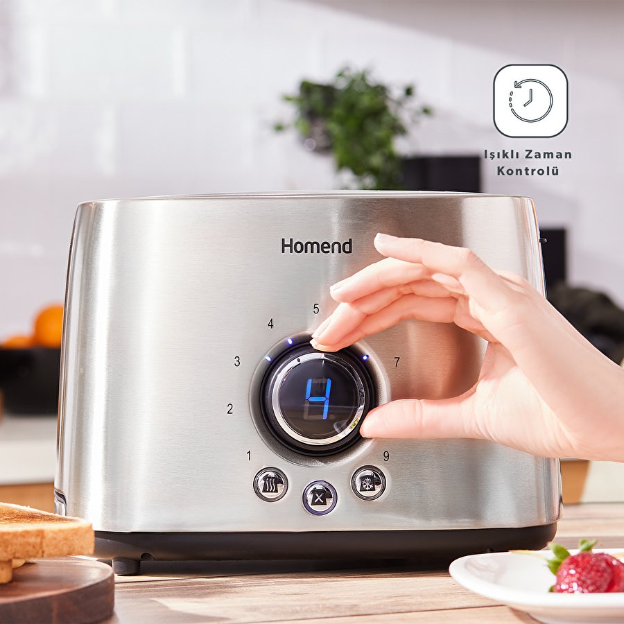 Homend Breadfast 1502h 2 Dilim Kapasiteli Ekmek Kızartma Makinesi