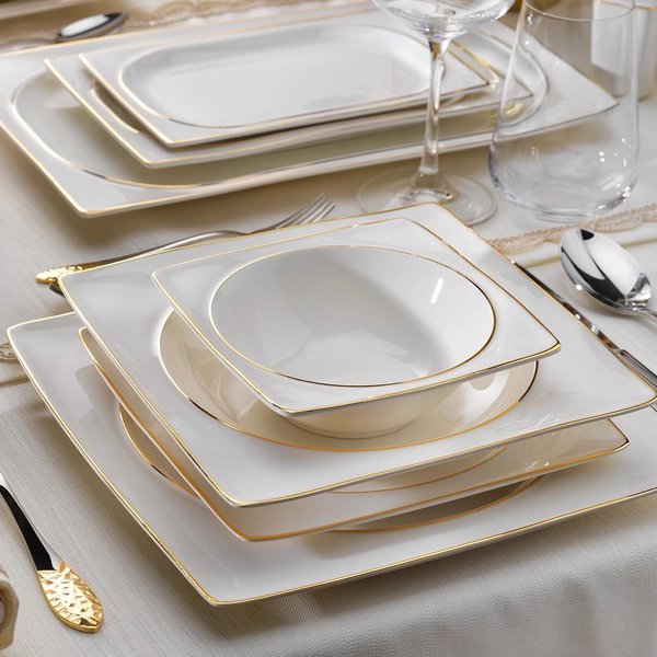 Schafer Glamor Pure Yemek Takımı 60 Parça-Gold