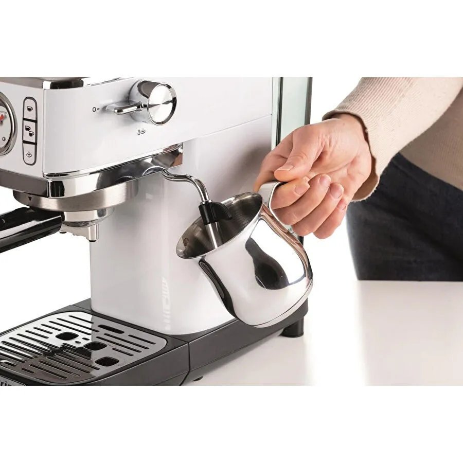 Ariete Moderna Espresso Slim Kahve Makinesi Beyaz 1381/14