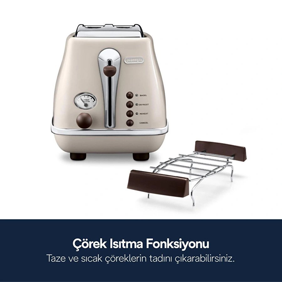Delonghi Icona Vintage, Ctov2103.bg Vintage Ekmek Kızartma Makinesi