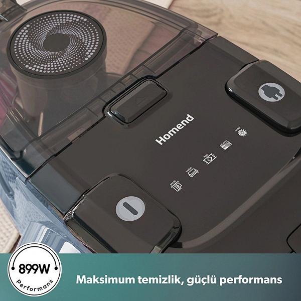 Homend Dustroyer 1255H Yatay Süpürge Buz Mavisi
