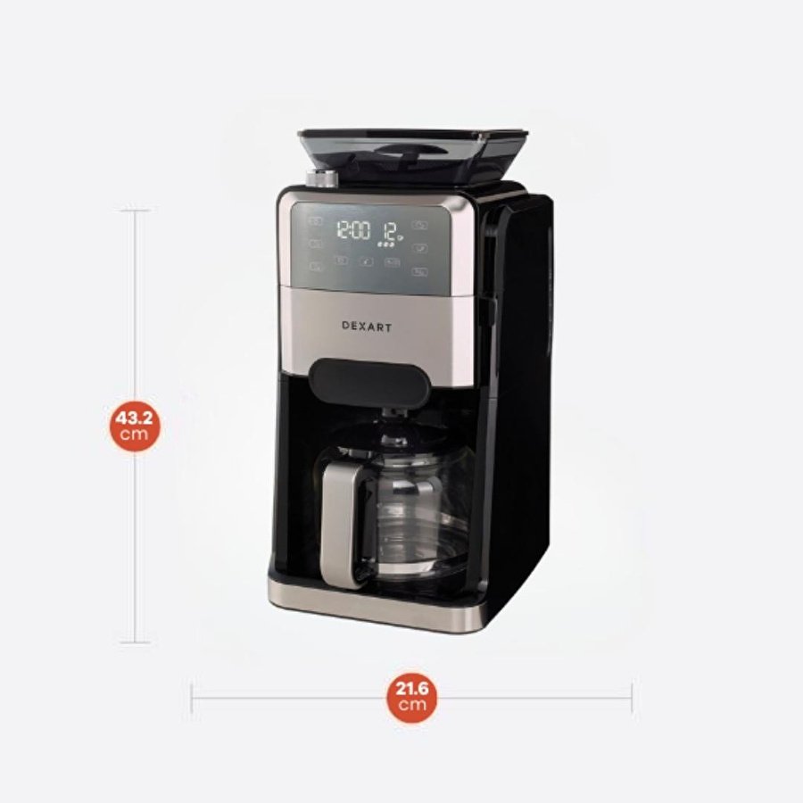 Dexart Grindbrew Öğütücülü Filtre Kahve Makinesi Kc102c