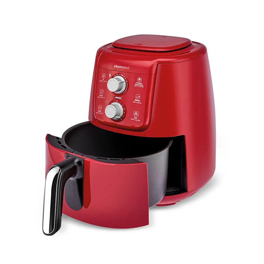 Homend Airfryday 2511h Kırmızı Silver 4L